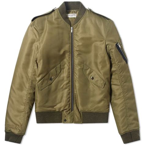 green Yves Saint Laurent Jackets for Men 